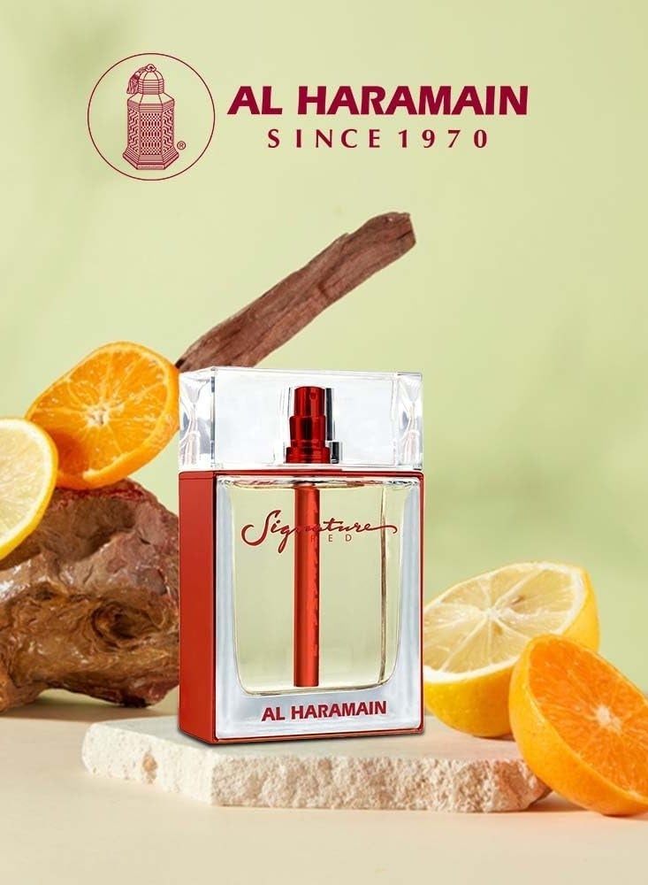 Al Haramain Signature Red Eau de Parfum 100ml | Long-Lasting Unisex Chypre Floral Fragrance Spray - Image 3